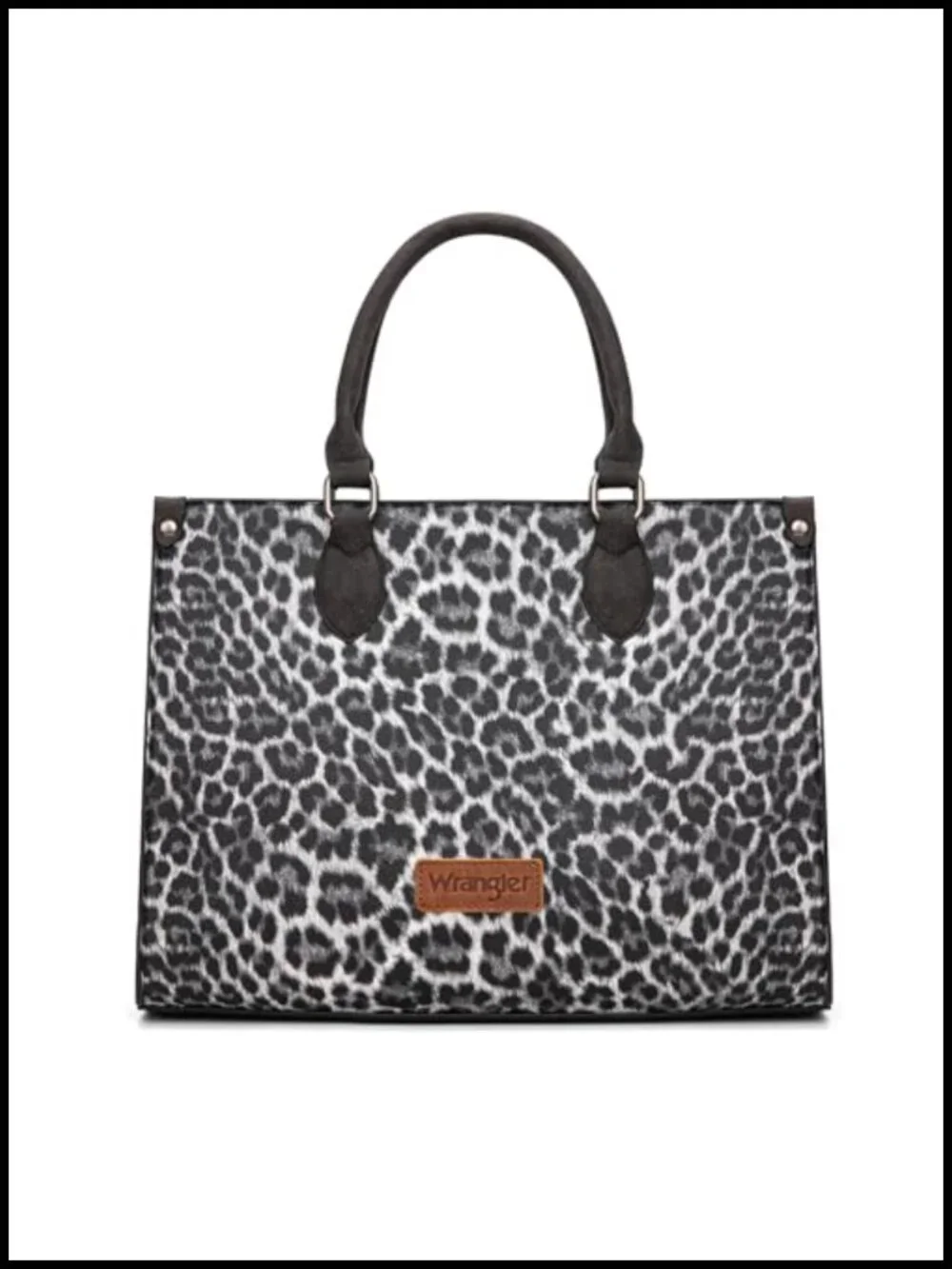 Large Western Tote Bag with Crossbody Strap - Fits Laptop